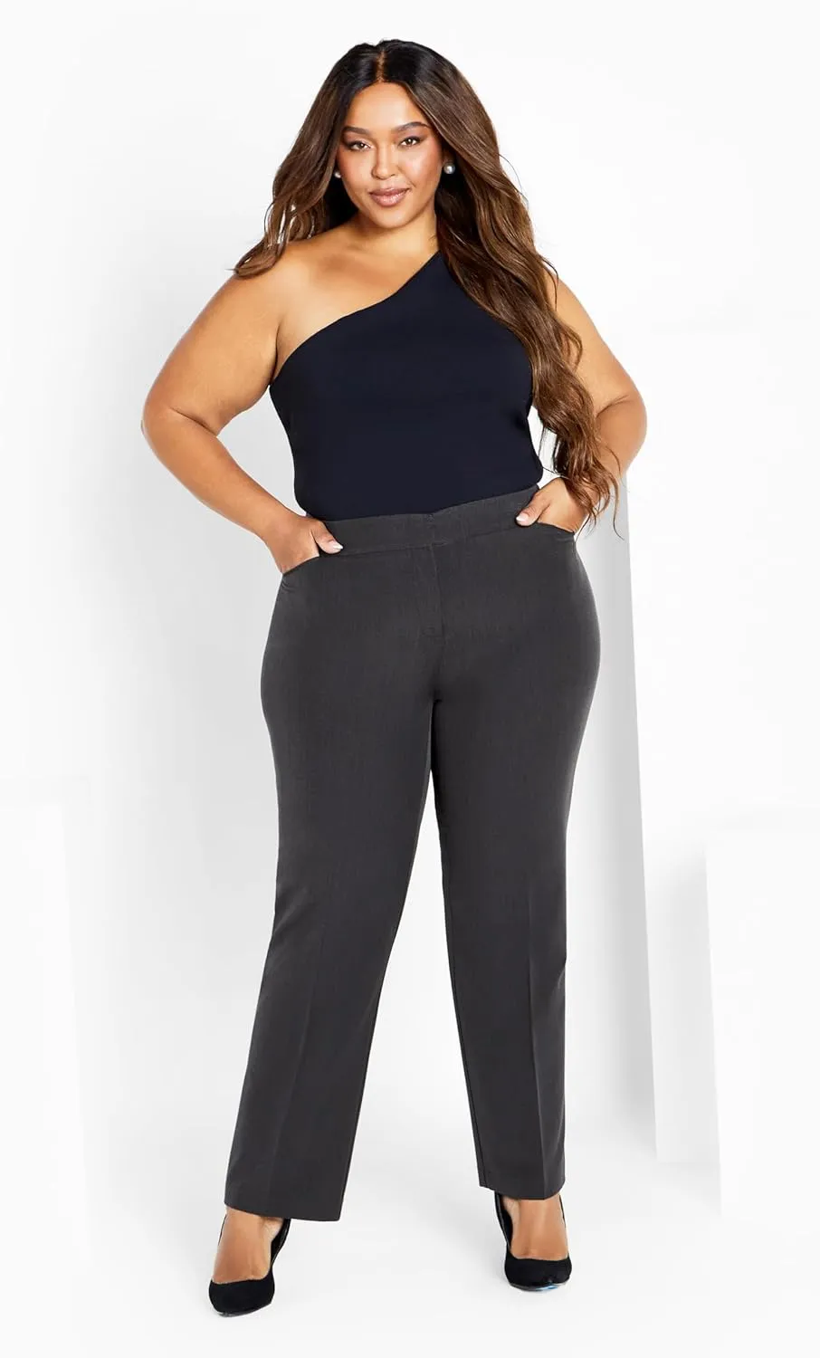Women's Plus Size Cool Hand Trouser Black